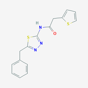 molecular formula C15H13N3OS2 B432243 N-(5-benzyl-1,3,4-thiadiazol-2-yl)-2-(2-thienyl)acetamide CAS No. 600148-42-3