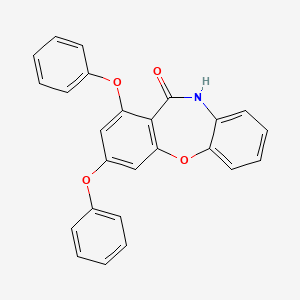 molecular formula C25H17NO4 B4322446 1,3-diphenoxydibenzo[b,f][1,4]oxazepin-11(10H)-one 