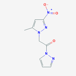 2-(5-METHYL-3-NITRO-1H-PYRAZOL-1-YL)-1-(1H-PYRAZOL-1-YL)ETHAN-1-ONE