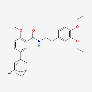 5-(1-adamantyl)-N-[2-(3,4-diethoxyphenyl)ethyl]-2-methoxybenzamide