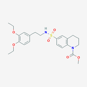 methyl 6-({[2-(3,4-diethoxyphenyl)ethyl]amino}sulfonyl)-3,4-dihydroquinoline-1(2H)-carboxylate