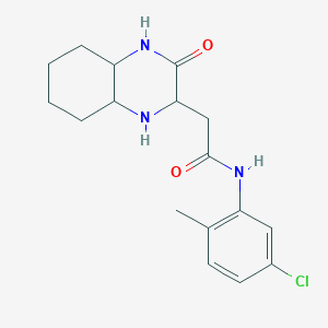 molecular formula C17H22ClN3O2 B432264 N-(5-chloro-2-methylphenyl)-2-(4-oxo-2,5-diazabicyclo[4.4.0]dec-3-yl)acetamide CAS No. 1009312-00-8