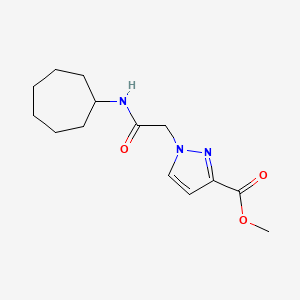 methyl 1-[2-(cycloheptylamino)-2-oxoethyl]-1H-pyrazole-3-carboxylate