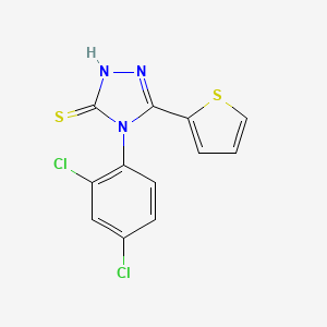 4-(2,4-dichlorophenyl)-5-(2-thienyl)-4H-1,2,4-triazole-3-thiol