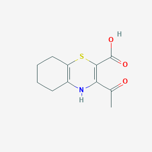 3-acetyl-5,6,7,8-tetrahydro-4H-1,4-benzothiazine-2-carboxylic acid