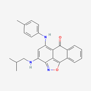 3-(isobutylamino)-5-[(4-methylphenyl)amino]-6H-anthra[1,9-cd]isoxazol-6-one