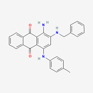 1-amino-2-(benzylamino)-4-[(4-methylphenyl)amino]anthra-9,10-quinone