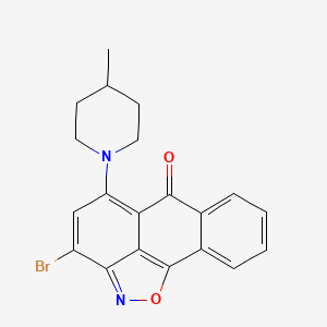 3-bromo-5-(4-methylpiperidin-1-yl)-6H-anthra[1,9-cd]isoxazol-6-one