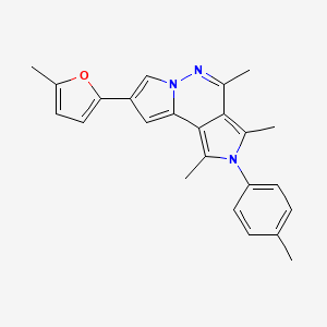 molecular formula C24H23N3O B4322763 1,3,4-trimethyl-8-(5-methyl-2-furyl)-2-(4-methylphenyl)-2H-dipyrrolo[1,2-b:3',4'-d]pyridazine 