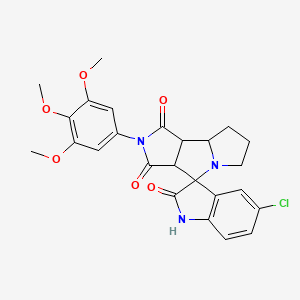 5-chloro-2'-(3,4,5-trimethoxyphenyl)-3a',6',7',8',8a',8b'-hexahydro-1'H-spiro[indole-3,4'-pyrrolo[3,4-a]pyrrolizine]-1',2,3'(1H,2'H)-trione