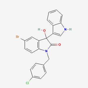 5'-bromo-1'-(4-chlorobenzyl)-3'-hydroxy-1',3'-dihydro-1H,2'H-3,3'-biindol-2'-one