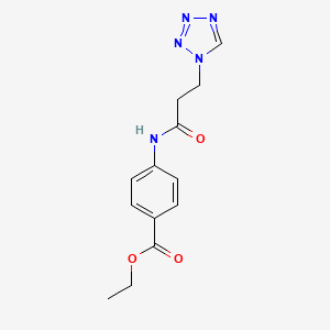 ethyl 4-{[3-(1H-tetrazol-1-yl)propanoyl]amino}benzoate