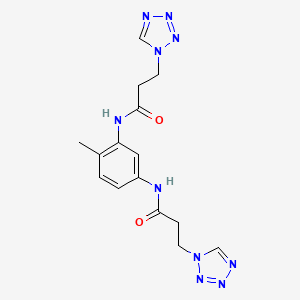 N,N'-(4-methyl-1,3-phenylene)bis[3-(1H-tetrazol-1-yl)propanamide]