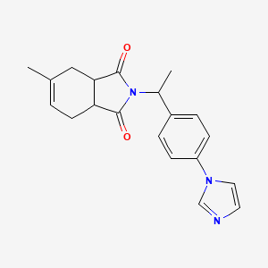 2-{1-[4-(1H-imidazol-1-yl)phenyl]ethyl}-5-methyl-3a,4,7,7a-tetrahydro-1H-isoindole-1,3(2H)-dione