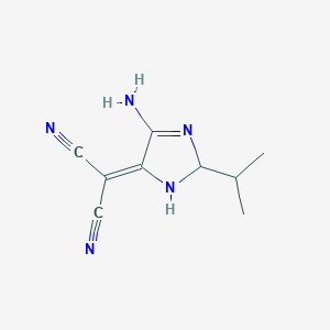 (5-amino-2-isopropyl-2,3-dihydro-4H-imidazol-4-ylidene)malononitrile