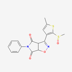 3-[5-methyl-2-(methylsulfinyl)-3-thienyl]-5-phenyl-3aH-pyrrolo[3,4-d]isoxazole-4,6(5H,6aH)-dione