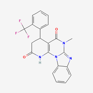 6-methyl-4-[2-(trifluoromethyl)phenyl]-3,4-dihydropyrido[3',2':5,6]pyrimido[1,2-a]benzimidazole-2,5(1H,6H)-dione