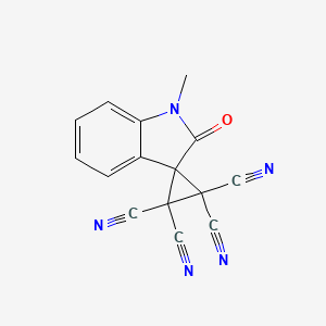 1'-methyl-2'-oxo-1',2'-dihydrospiro[cyclopropane-1,3'-indole]-2,2,3,3-tetracarbonitrile