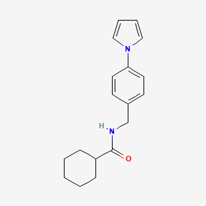 N-[4-(1H-pyrrol-1-yl)benzyl]cyclohexanecarboxamide