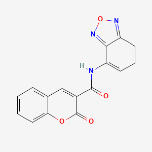 molecular formula C16H9N3O4 B4323287 N-2,1,3-benzoxadiazol-4-yl-2-oxo-2H-chromene-3-carboxamide 