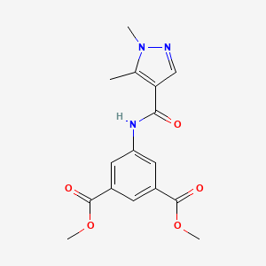 dimethyl 5-{[(1,5-dimethyl-1H-pyrazol-4-yl)carbonyl]amino}isophthalate