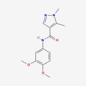 N-(3,4-dimethoxyphenyl)-1,5-dimethyl-1H-pyrazole-4-carboxamide