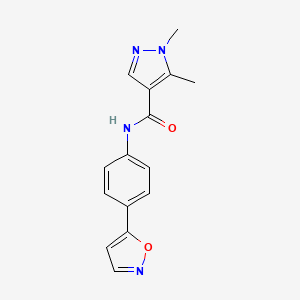 N-(4-isoxazol-5-ylphenyl)-1,5-dimethyl-1H-pyrazole-4-carboxamide