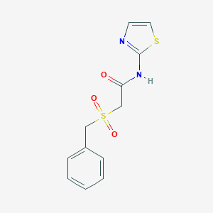 molecular formula C12H12N2O3S2 B432340 2-(benzylsulfonyl)-N-(1,3-thiazol-2-yl)acetamide CAS No. 723249-72-7