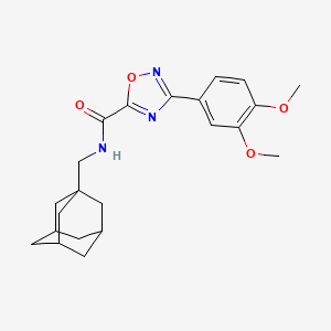 N-(1-adamantylmethyl)-3-(3,4-dimethoxyphenyl)-1,2,4-oxadiazole-5-carboxamide