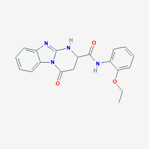 molecular formula C19H18N4O3 B432348 N-(2-ethoxyphenyl)-4-oxo-1,2,3,4-tetrahydropyrimido[1,2-a]benzimidazole-2-carboxamide CAS No. 956987-30-7