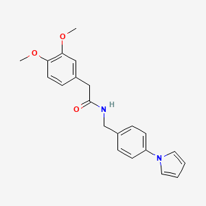 2-(3,4-dimethoxyphenyl)-N-[4-(1H-pyrrol-1-yl)benzyl]acetamide