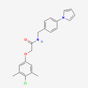 2-(4-chloro-3,5-dimethylphenoxy)-N-[4-(1H-pyrrol-1-yl)benzyl]acetamide