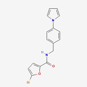 5-BROMO-N-{[4-(1H-PYRROL-1-YL)PHENYL]METHYL}FURAN-2-CARBOXAMIDE