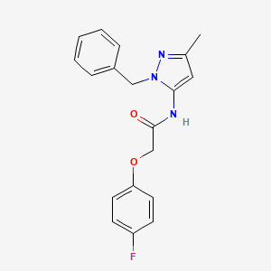 N-(1-benzyl-3-methyl-1H-pyrazol-5-yl)-2-(4-fluorophenoxy)acetamide