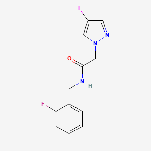 N-(2-fluorobenzyl)-2-(4-iodo-1H-pyrazol-1-yl)acetamide