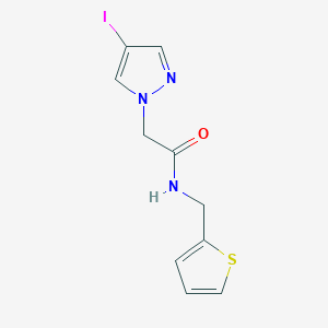 molecular formula C10H10IN3OS B4323575 2-(4-iodo-1H-pyrazol-1-yl)-N-(2-thienylmethyl)acetamide 