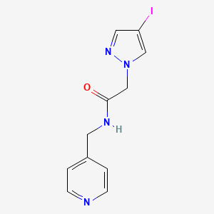 2-(4-iodo-1H-pyrazol-1-yl)-N-(pyridin-4-ylmethyl)acetamide