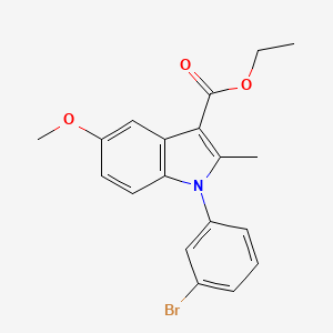 ethyl 1-(3-bromophenyl)-5-methoxy-2-methyl-1H-indole-3-carboxylate