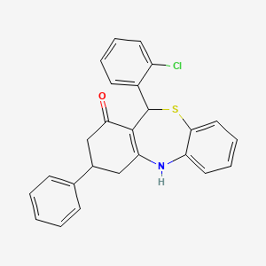 11-(2-chlorophenyl)-3-phenyl-3,4,5,11-tetrahydrodibenzo[b,e][1,4]thiazepin-1(2H)-one