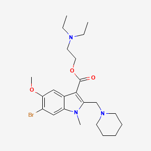 molecular formula C23H34BrN3O3 B4323678 2-(diethylamino)ethyl 6-bromo-5-methoxy-1-methyl-2-(piperidin-1-ylmethyl)-1H-indole-3-carboxylate 