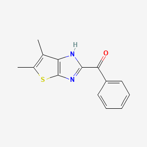 (5,6-dimethyl-1H-thieno[2,3-d]imidazol-2-yl)(phenyl)methanone