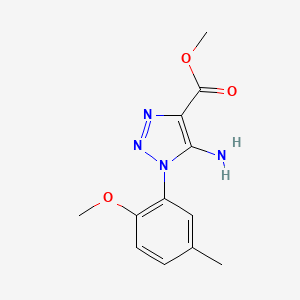 methyl 5-amino-1-(2-methoxy-5-methylphenyl)-1H-1,2,3-triazole-4-carboxylate