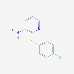 molecular formula C11H9ClN2S B432388 2-(4-Chlorophenyl)sulfanylpyridin-3-amine CAS No. 353277-58-4