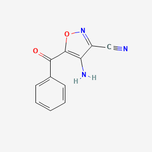 B4324152 4-amino-5-benzoylisoxazole-3-carbonitrile CAS No. 76390-68-6