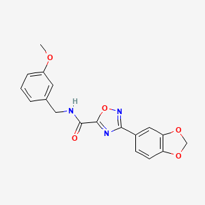 3-(1,3-BENZODIOXOL-5-YL)-N~5~-(3-METHOXYBENZYL)-1,2,4-OXADIAZOLE-5-CARBOXAMIDE