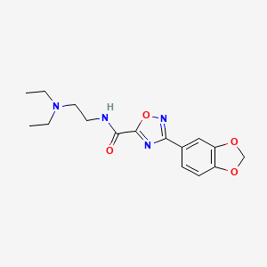 3-(1,3-benzodioxol-5-yl)-N-[2-(diethylamino)ethyl]-1,2,4-oxadiazole-5-carboxamide