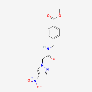 METHYL 4-{[2-(4-NITRO-1H-PYRAZOL-1-YL)ACETAMIDO]METHYL}BENZOATE