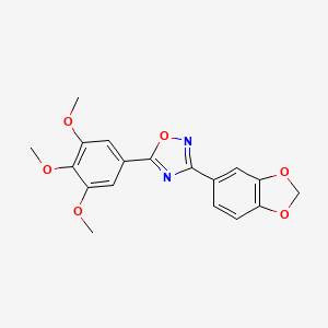 3-(1,3-benzodioxol-5-yl)-5-(3,4,5-trimethoxyphenyl)-1,2,4-oxadiazole