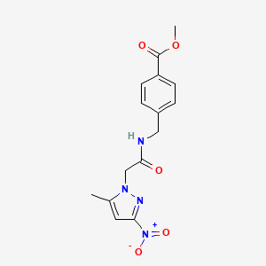 METHYL 4-{[2-(5-METHYL-3-NITRO-1H-PYRAZOL-1-YL)ACETAMIDO]METHYL}BENZOATE