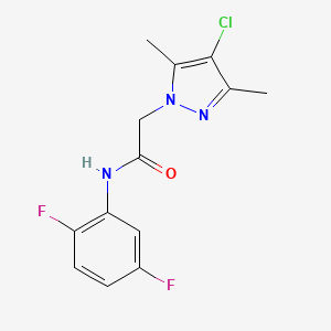 2-(4-chloro-3,5-dimethyl-1H-pyrazol-1-yl)-N-(2,5-difluorophenyl)acetamide